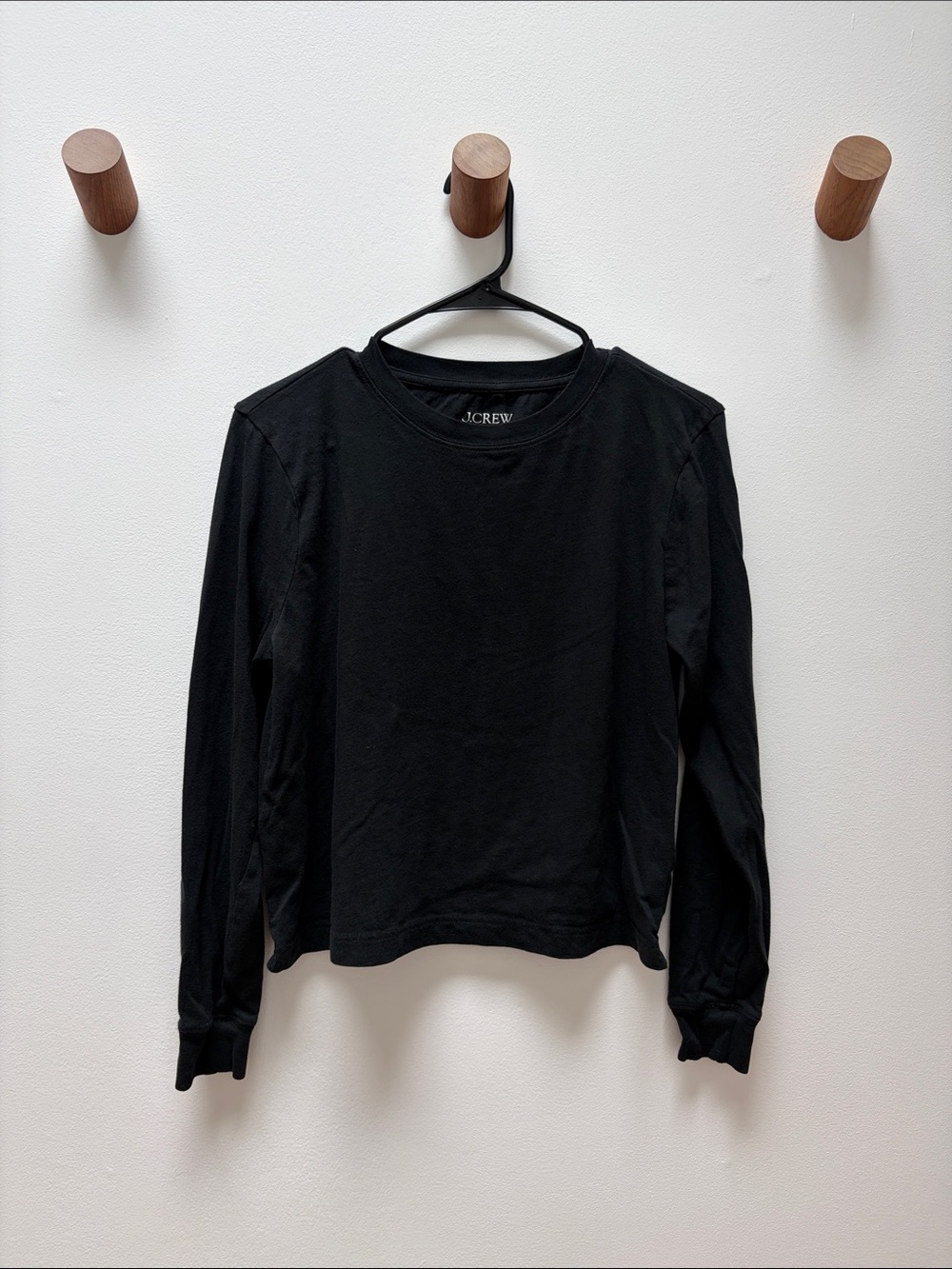J. Crew Black Long-Sleeve Top